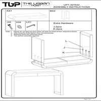 Arlow Console Table | 43" Wide Top | Handcrafted Natural Brown Acacia Wood | Dual Drawer Storage - UPT-327532