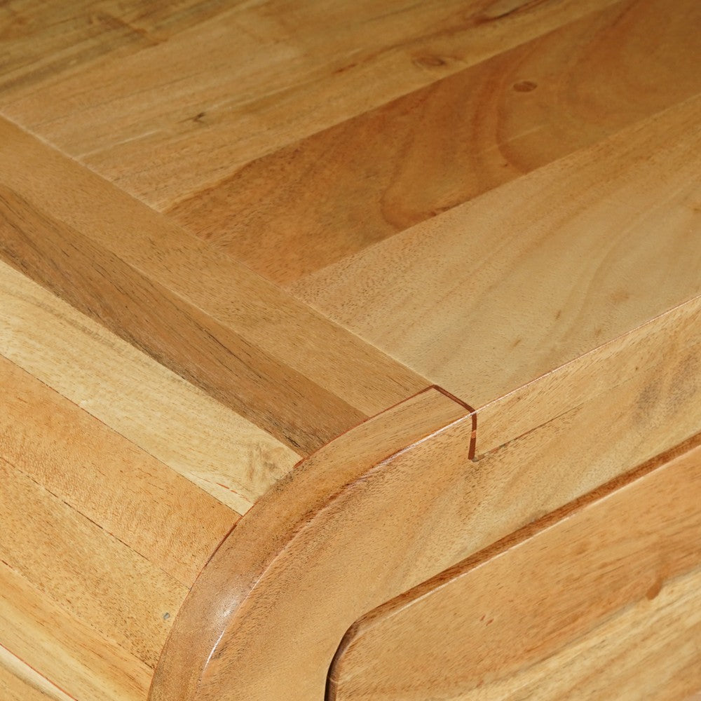 Arlow Console Table | 43" Wide Top | Handcrafted Natural Brown Acacia Wood | Dual Drawer Storage - UPT-327532