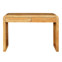 Arlow Console Table | 43" Wide Top | Handcrafted Natural Brown Acacia Wood | Dual Drawer Storage - UPT-327532