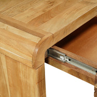 Arlow Console Table | 43" Wide Top | Handcrafted Natural Brown Acacia Wood | Dual Drawer Storage - UPT-327532