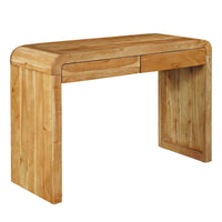 Arlow Console Table | 43" Wide Top | Handcrafted Natural Brown Acacia Wood | Dual Drawer Storage - UPT-327532