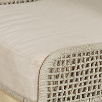 Avira Set of 2 Dining Chairs | Handcrafted Mango Wood | Cotton Rope Weaving | Beige Cushion - UPT-327533-2