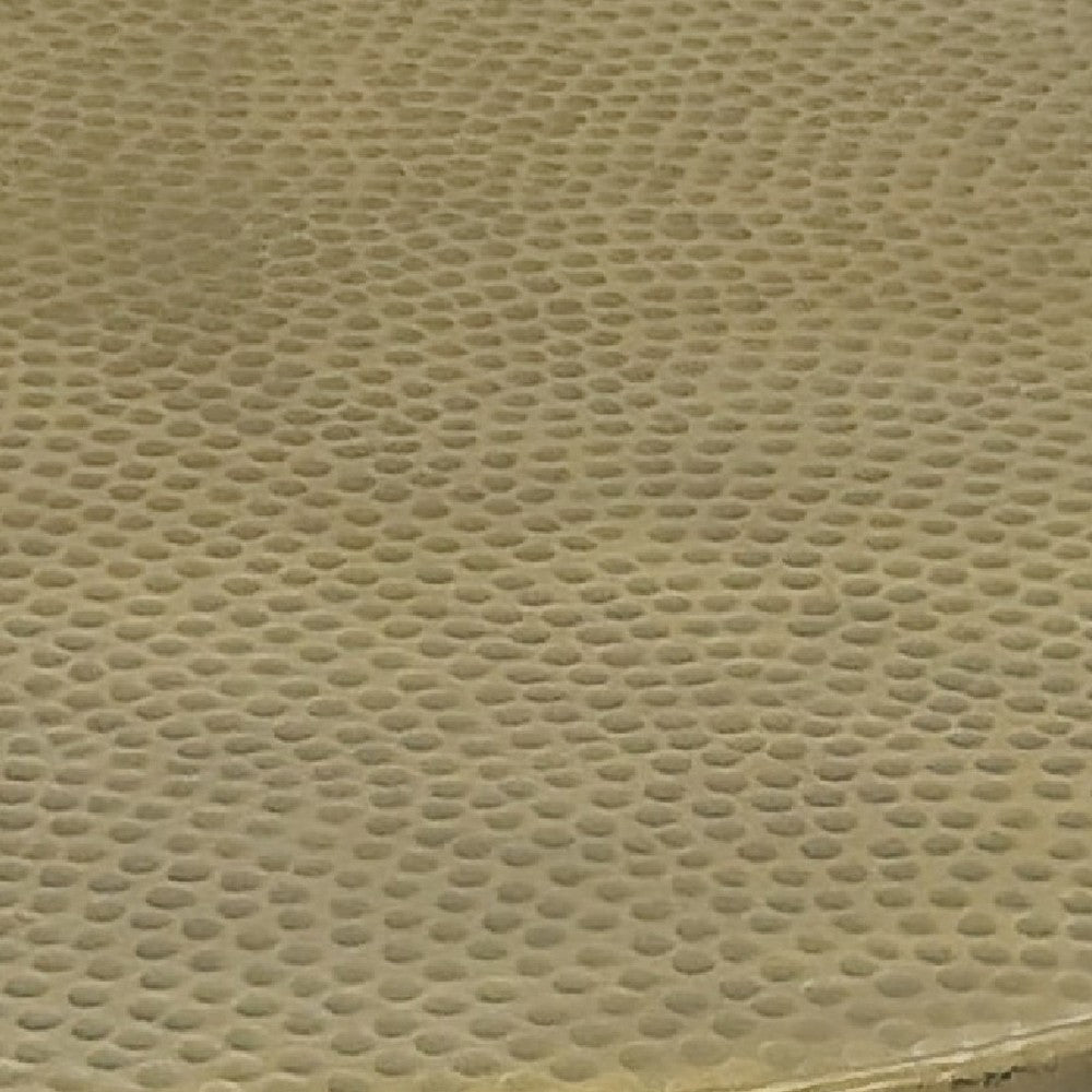 Arden Coffee Table | Round Hammered Metal Top | Mango Wood Base| Antique Brass - UPT-327664