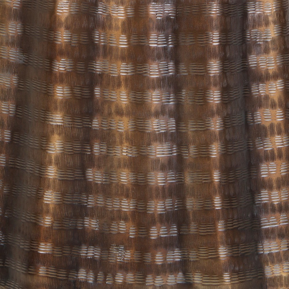Liora 19" Side End Table | Handcrafted Bronze-Finish Aluminum | Hammered Round Design - UPT-327669