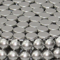 Eve 18" Side End Table | Silver Metallic Beads Studded Pattern | Nickel Coated Iron Frame - UPT-327671