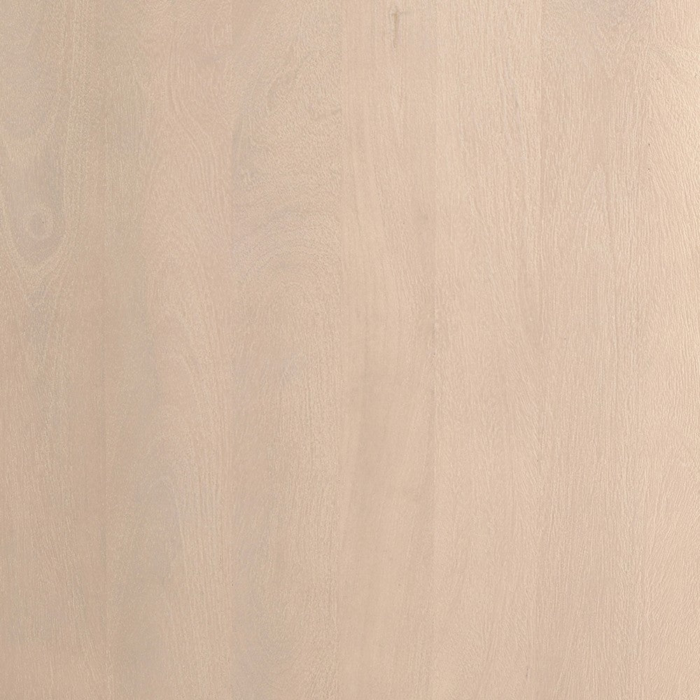 Wilhelm Coffee Table | 48" Curved Rectangular | Whitewash Mango Wood - UPT-329068