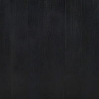 Joanie Coffee Table | 36" Square Top | Handcrafted Matte Black Mango Wood | Rounded Drum Base - UPT-329069