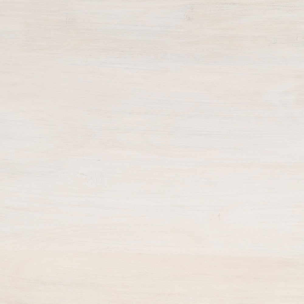 Joanie Coffee Table | 45" Rectangular Biscotti White Handcrafted Mango Wood | Solid Asymmetric Base - UPT-329070