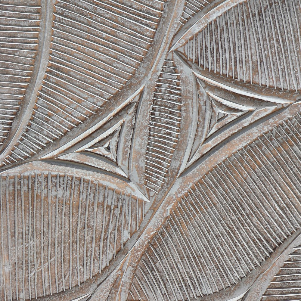 2pc Ocean Wave Wood Wall Art Panels | 16x48 Inch Abstract and Wave Pattern Decor| Gray - UPT-330435
