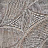 2pc Ocean Wave Wood Wall Art Panels | 16x48 Inch Abstract and Wave Pattern Decor| Gray - UPT-330435