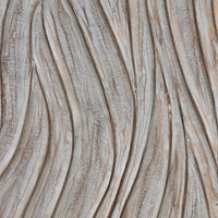 2pc Ocean Wave Wood Wall Art Panels | 16x48 Inch Abstract and Wave Pattern Decor| Gray - UPT-330435