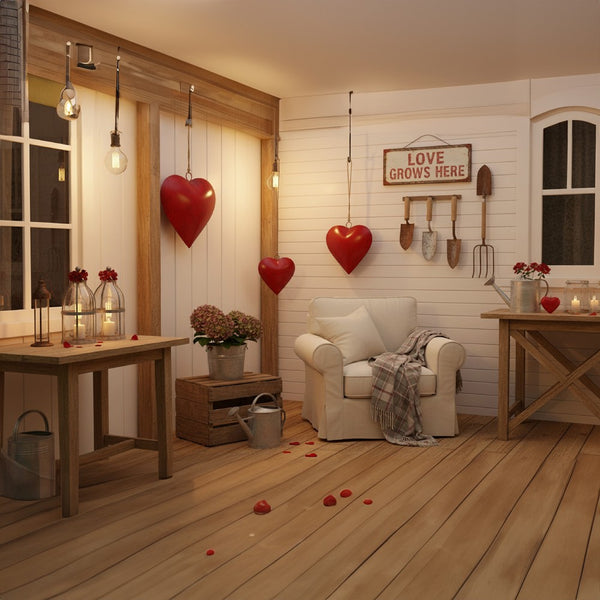 Myri Decorative Metal Heart Wall Decor Set of 3, Classic Red with Jute Hanging Rope, 12, 9.5, 7 Inches - UPT-331892