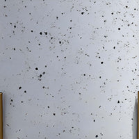 Aira Set of 2 Planters | 20, 22" Tall | Gold Foldable Metal Stand | White Speckled Pattern - UPT-331895