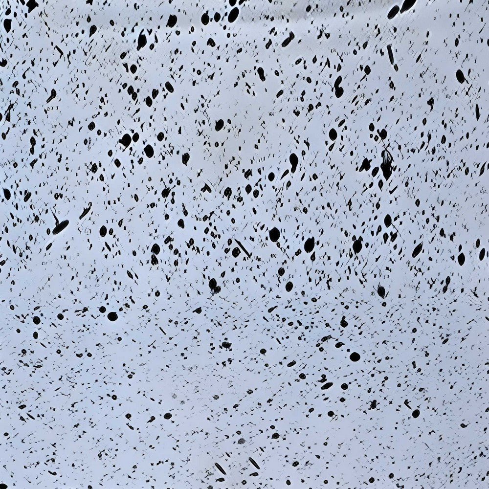 Aira 39, 46" Tall Planters Set of 2 | Gold Foldable Metal Stand | White Speckled Pattern - UPT-331896