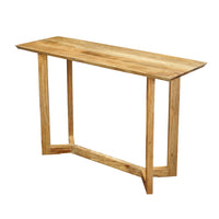 Nina Console Table | 48" Rectangular Top | Open Frame with Trestle Base | Natural Brown Mango Wood - UPT-332347