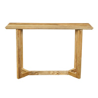 Nina Console Table | 48" Rectangular Top | Open Frame with Trestle Base | Natural Brown Mango Wood - UPT-332347