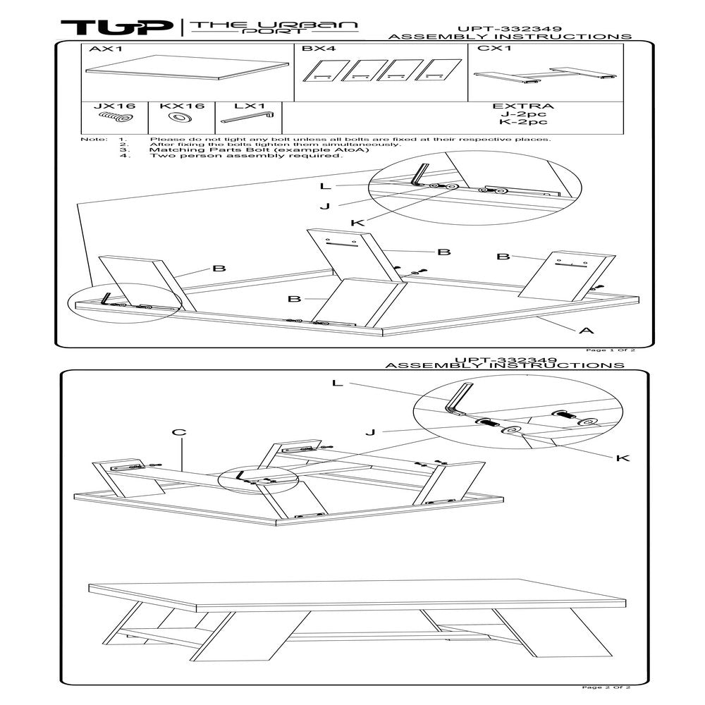 Aya 40" Square Coffee Table | Biscotti White Mango Wood | Bold Angled Legs - UPT-332349