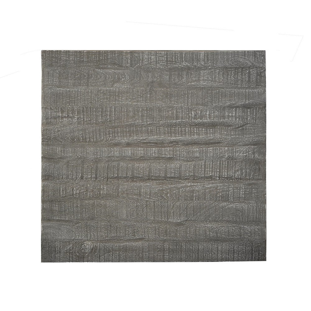 Rydan Coffee Table | 33 Inch Square Block Top | Sandblasted Gray Mango Wood  - UPT-332351