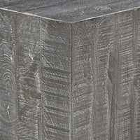 Rydan Coffee Table | 33 Inch Square Block Top | Sandblasted Gray Mango Wood  - UPT-332351