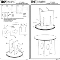 Tara Dining Table | 48 Inch Round Botticino Italian White Marble Top | Walnut Brown Artisan Base - UPT-332356