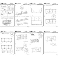 64 Inch James Adway Accent Cabinet In Natural Brown - UPT-332357