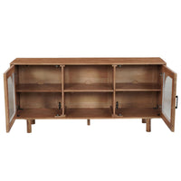 64 Inch James Adway Accent Cabinet In Natural Brown - UPT-332357