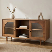 64 Inch James Adway Accent Cabinet In Natural Brown - UPT-332357