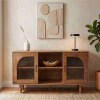 64 Inch James Adway Accent Cabinet In Natural Brown - UPT-332357