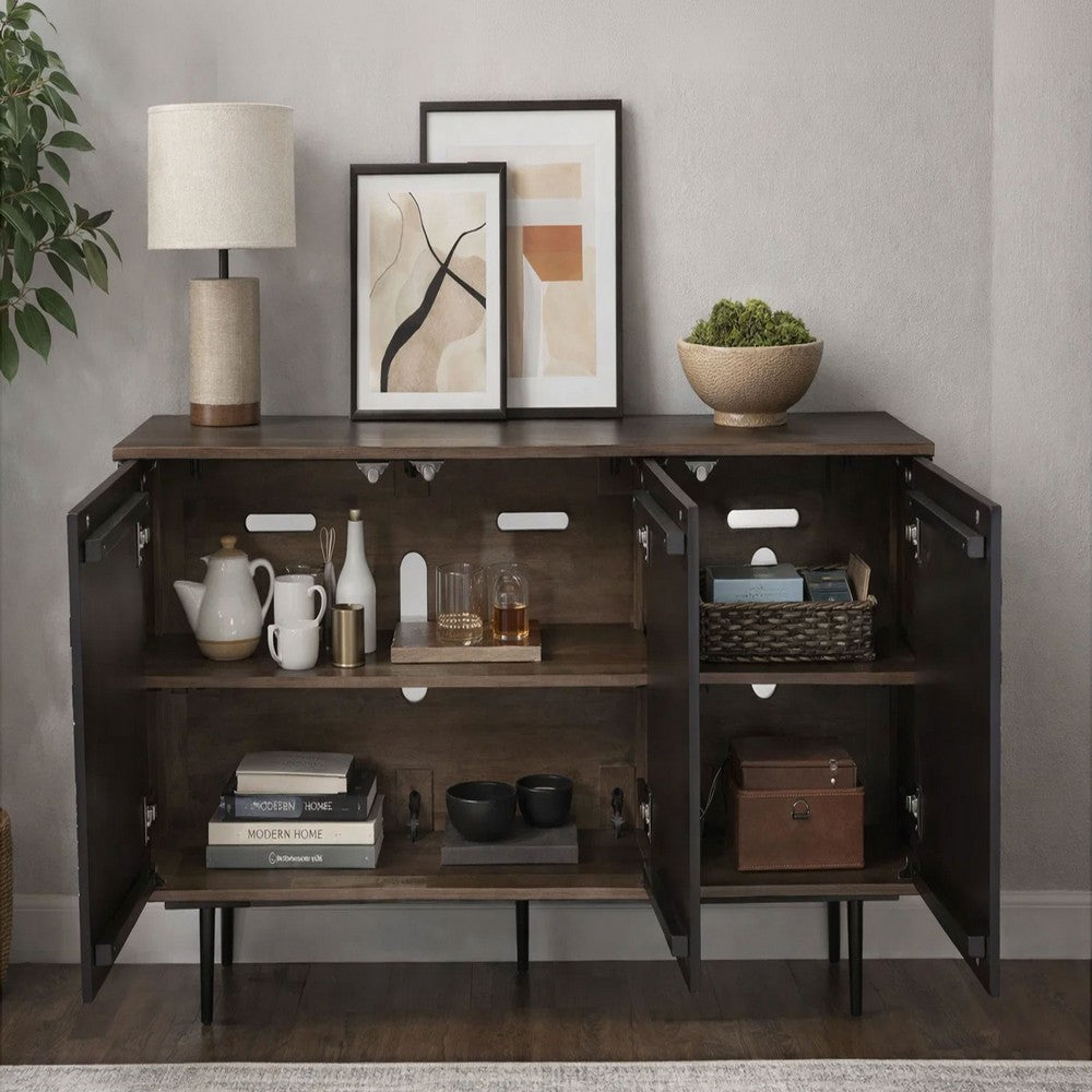 64 Inch Cosmo James Adway Accent Cabinet In Natural Brown - UPT-332358