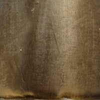 Zaira Decorative Iron Cow Bells Set of 3 | Cylindrical | Antique Gold Finish| Jute Hanging Rope | 20, 15, 12 Inches - UPT-332559