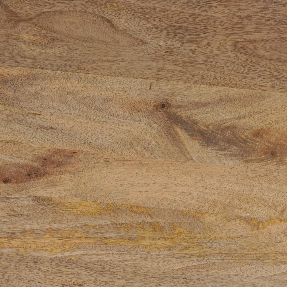 Nina 18.5" Round Handcrafted Side End Table | Natural Brown Mango Wood - UPT-333316