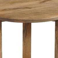 Nina 18.5" Round Handcrafted Side End Table | Natural Brown Mango Wood - UPT-333316
