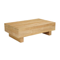 Elias Coffee Table | 42" Rectangular Top | Sandblasted Natural Brown Mango Wood | Wood Sustainably Harvested - UPT-333317