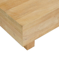 Elias Coffee Table | 42" Rectangular Top | Sandblasted Natural Brown Mango Wood | Wood Sustainably Harvested - UPT-333317