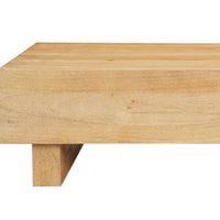 Elias Coffee Table | 42" Rectangular Top | Sandblasted Natural Brown Mango Wood | Wood Sustainably Harvested - UPT-333317