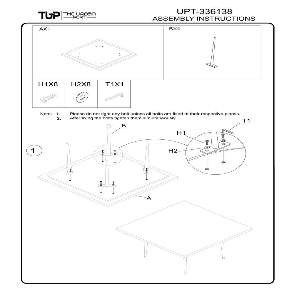 Taro Cocktail Table | 24 Inch Square Taupe Brown Marble Top | Indoor & Outdoor Patio Table | Black Metal Legs - UPT-336138