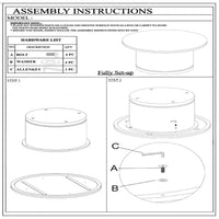 Bela Coffee Table | 47 Inch Round Top | Handcrafted Beige Mango Wood Pedestal Base - UPT-336459