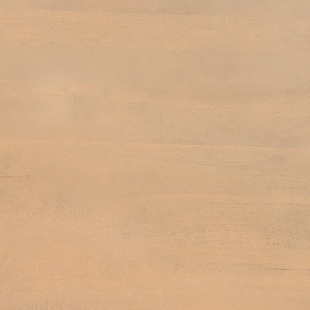 Bela Coffee Table | 47 Inch Round Top | Handcrafted Beige Mango Wood Pedestal Base - UPT-336459