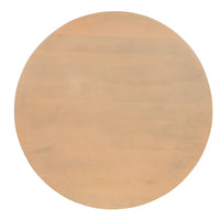 Bela Coffee Table | 47 Inch Round Top | Handcrafted Beige Mango Wood Pedestal Base - UPT-336459