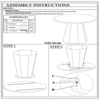 Koi Dining Table | 42" Round Top | Handmade Ambre Brown Mango Wood | Octagonal Pedestal Base - UPT-336460