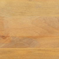 Cleo 54 Inch Sofa Console Table, Rounded Corners, Ribbed Pillar Legs, Golden Oak Brown Mango Wood - UPT-336461