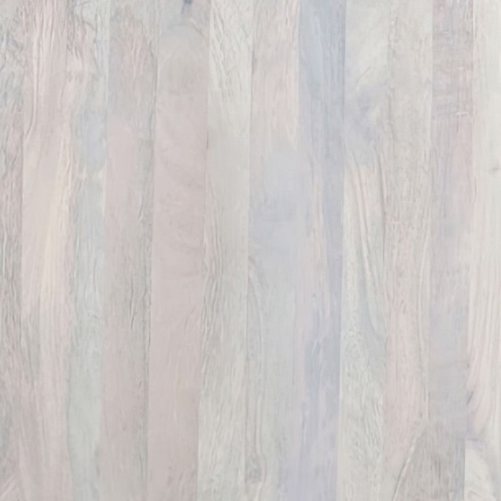 Febe Side End Accent Table, 20 Inch Round Top, Cylindrical Plinth Base, Oak White Mango Wood - UPT-336462