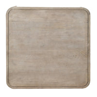 Resa 38 Inch Square Coffee Table with Shelf, Sandblasted Finish, Distressed Brown Mango Wood - UPT-350767