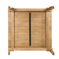 Hina 50 Inch Square Coffee Table, Exposed Joinery, Natural Brown Mango Wood, Japandi Style - UPT-350768
