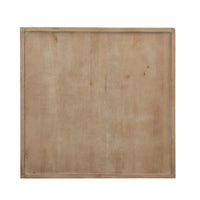 Hika 45 Inch Square Coffee Table, 4 Storage Drawers and Open Shelf, Light Brown Mango Wood - UPT-350838