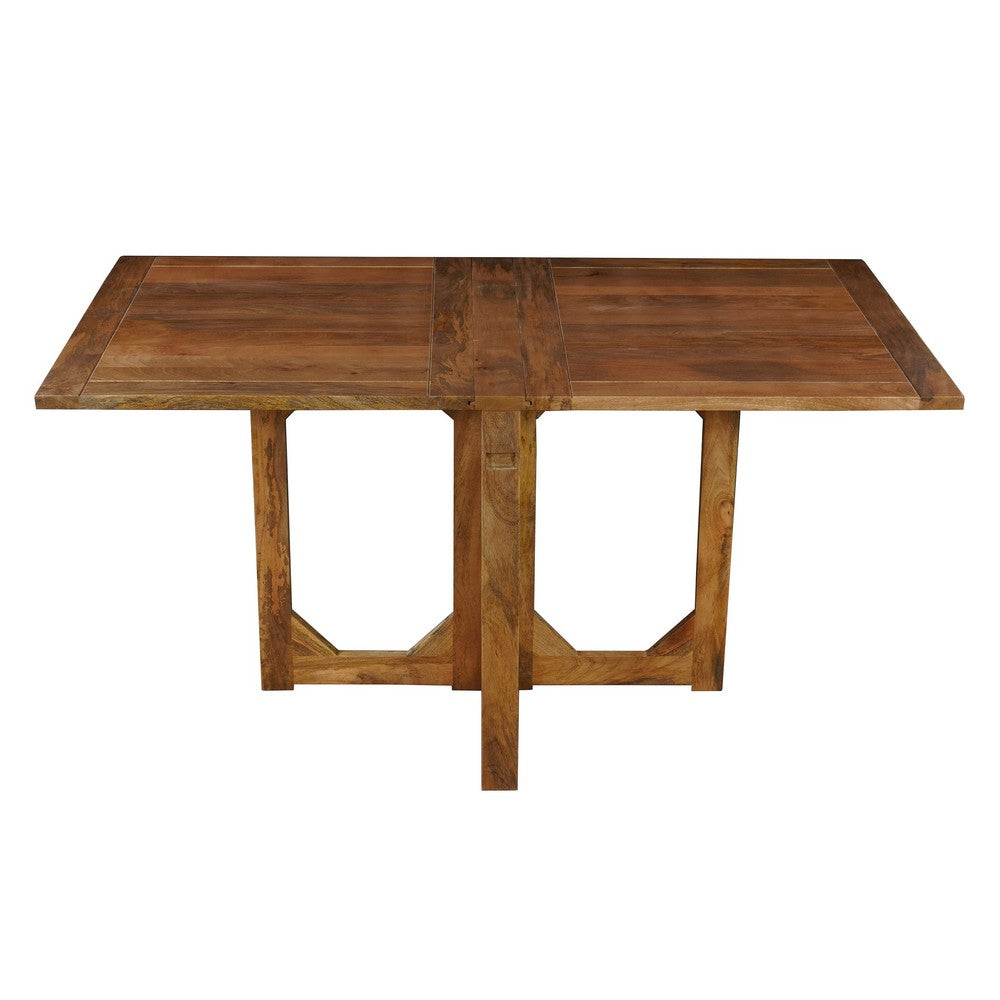 Hosa 7pc Rectangular Dining Table Set, Faux Leather Seats, Brown Mango Wood - UPT-352817