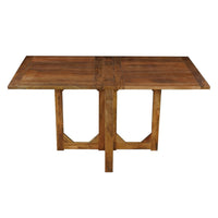 Hosa 7pc Rectangular Dining Table Set, Faux Leather Seats, Brown Mango Wood - UPT-352817