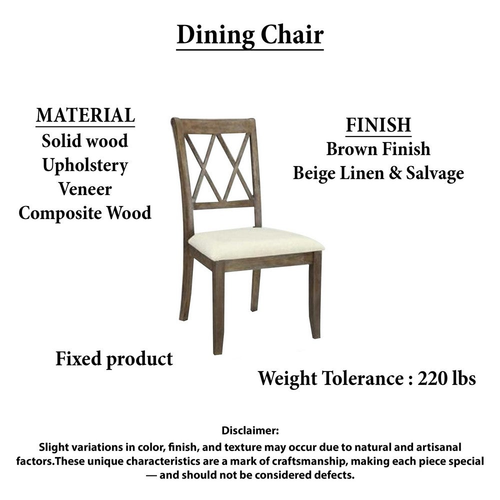 Jesa 5pc Round Dining Table Set, White Botticino Italian Marble, Walnut Brown - UPT-352818