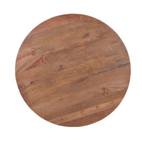 Kios 5pc Round Dining Table Set, Splayed Legs, Curved Back, Brown - UPT-352819