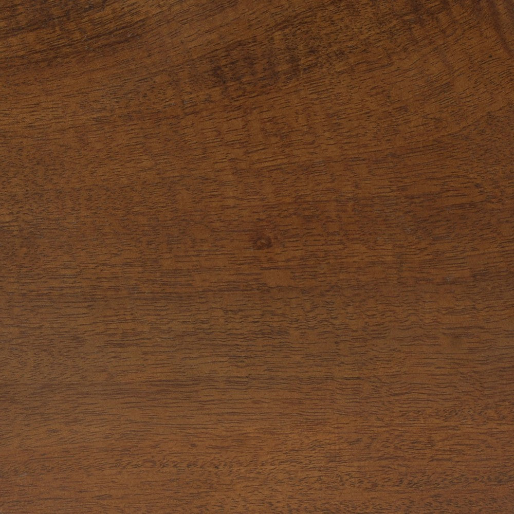 Jie Side End Table, Sculpted Pedestal Base, Walnut Brown Mango Wood, 18.5 Inch - UPT-354399